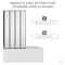Anzzi 56 in. x 33 in. Accordion-Style Framed Matte Black Bathtub Shower Door SD-AZ16-01MB - alternate 5